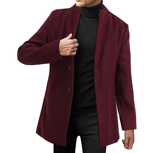 Veste en cuir mouton homme hiver contre le froid col rembourré manches longues