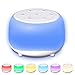ZOETOUCH Macchina del Rumore Bianco Portatile, White Noise Machine con 34 suoni rilassanti, luce notturna per bambini e adulti, funzione timer e memoria, Adatto per i viaggi