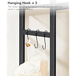 HOOBRO Over The Toilet Storage Cabinet, Freestanding Bathroom Organizer with Toilet Paper Holder, Hooks, 5-Tier Bathroom Storage Shelves for Laundry Room, Space Saver, Rustic Brown and Black BF84TS01 - Image 5