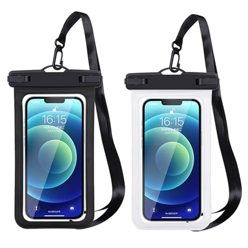 【Gfuracefuliayer】スマホ 防水ケース 2枚セット携帯用 防水カバーIPX8認定 携帯電話用ドライバッグ タッチ可能 指紋認証/Face ID認証対応 スマホに対応可能 ダイビング 釣り ビーチ 泳ぐ ボート ハイキング 海水浴 登山 キャンプ スキー