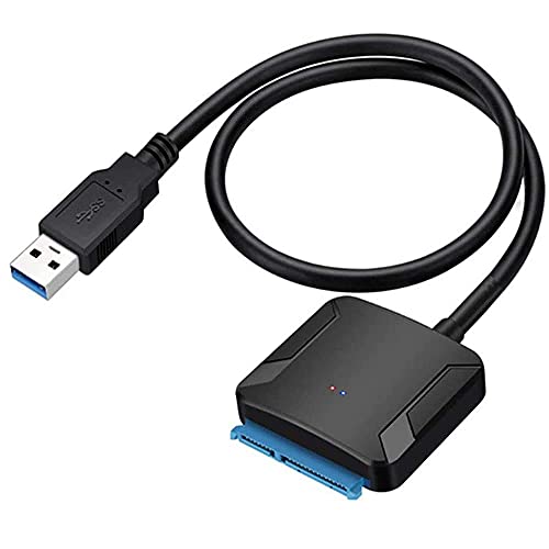 COOLEAD SATA to USB 3.0 Adapter Cable USB to SATA III Hard Drive 2.5 3.5 Inch Adapter SATA to USB Converter for 2.5" 3.5" Hard Drives Disk HDD SSD USB to HDD SSD SATA Cable Adapter Support UASP