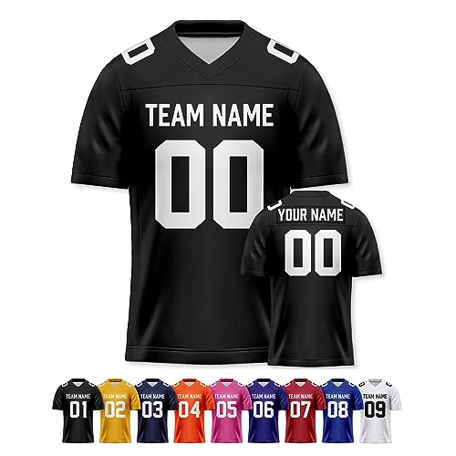 Custom Replica Football Jersey - Personalized Stitched Team Name and Numbers, Perfect Fans Gift...
