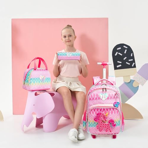 Mochila Infantil Menino Menina Escolar Mochilas Rodinha Mochila De Bordo Kit Casual Infantis Rodinha