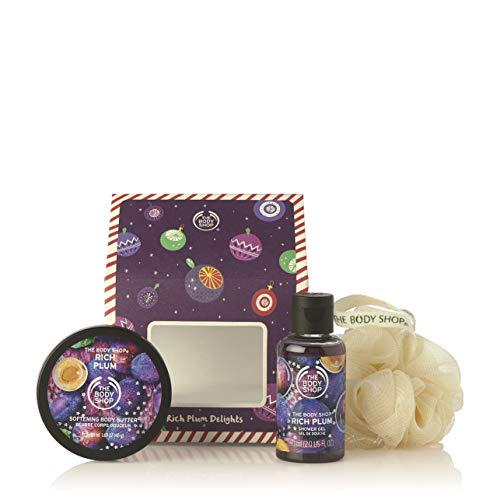 The Body Shop House of rich plum delights gift set, 3 pc, 3.72 Fluid Ounce