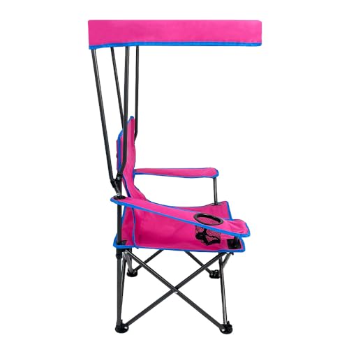 Silla para niños Venture Forward con dosel ajustable, silla plegable para camping con portavasos y bolsa de transporte, portátil para playa, deportes y jardín miniatura 3