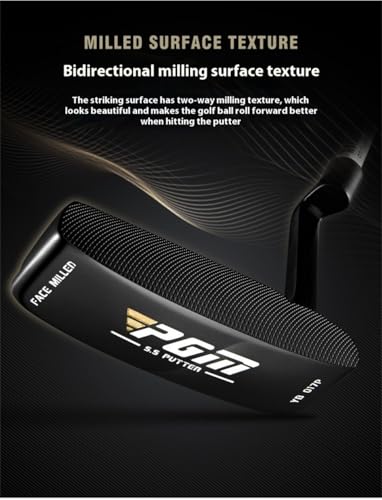 Rechte Hand Golf Blade Putter 34 Zoll Stahlschaft, 3 Grad Loft für Männer Frauen, beinhaltet Kopfbedeckung, Präzision Putting Club für Erwachsene