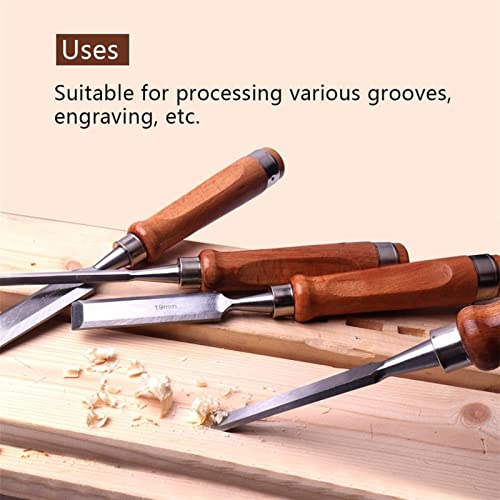 CLLBANT 1PC/4PCS 6mm 12mm 19mm 25mm Gouges for Carving Wood Machine Flat Chisels Chrome Vanadium Steel Woodworking Chisels Tool Hand DIY - Image 6