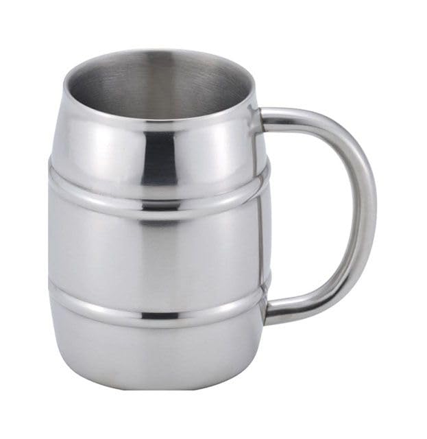 Amazon.co.jp: カクセー 真空二重 樽缶ジョッキ350ml用 シルバー