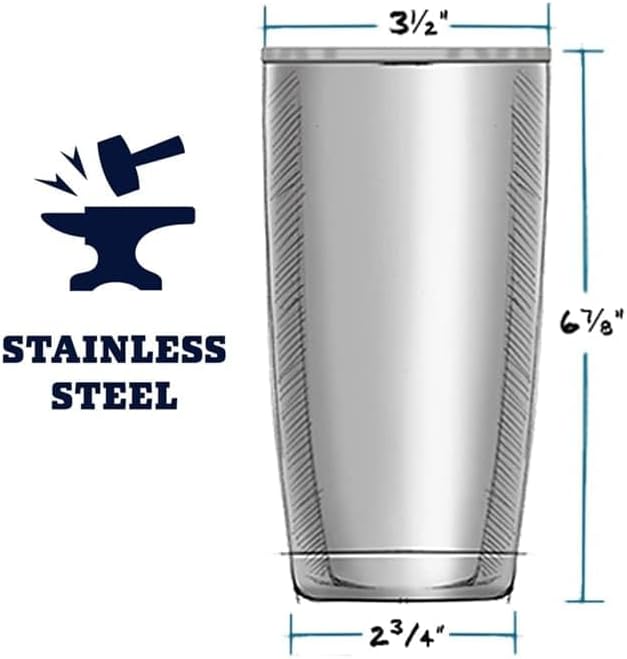 20 oz Stainless Steel Insulated Tumbler with Lid – Leakproof Travel Mug for Coffee, Tea, Water – Double Wall, BPA-Free, Hot & Cold - Image 3