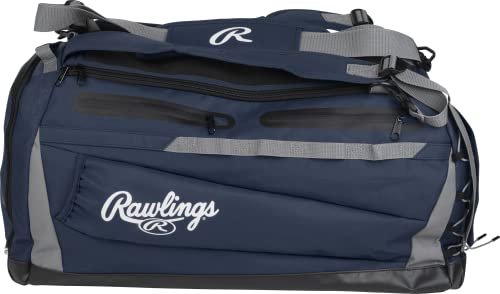 Rawlings | MACH Hyrbid Rucksack/Duffle Ausrüstungstasche | Baseball und Softball Marineblau