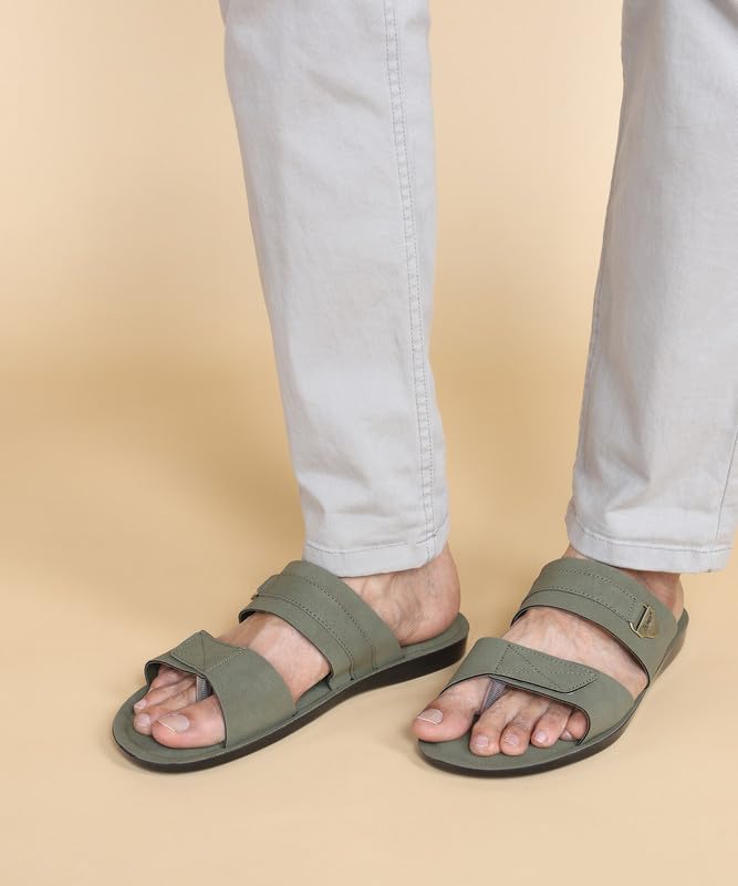 Image of PARAGON A1PUK2240G Men's Slip On Sandals | Trendy Casual Slip-on Sandals with Cushioned Footbed and Durable Construction | Perfect for Everyday Casual Wear