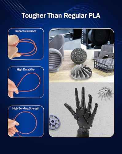 Image of DURAMIC 3D PETG Filament 1.75mm Orange, 3D Printing Filament 1kg Spool(2.2lbs), Orange Filament 1.75mm Dimensional Accuracy + /- 0.05 mm Non-Tangling Non-Clogging Non-Stringing (Pantone 165C)