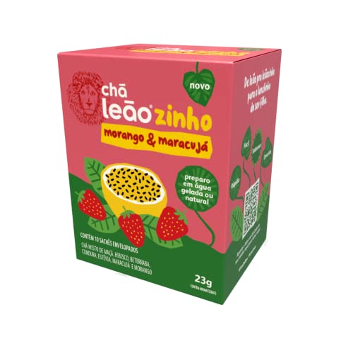 Leão Cha Leaozinho Morango+Maracujá 10 Saches
