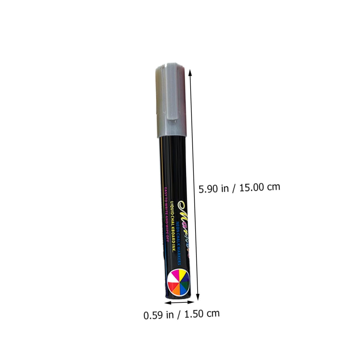 SHINEOFI Rotuladores Fluorescentes Borrables para Pizarra, 12 Unidades | Tinta Líquida, Cuerpo de Plástico, Punta Redonda 6mm, Uso en Tablero Led, Diseño Ergonómico