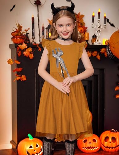 Image of Arshiner Toddler Tutu Dress Little Girls Fluffy Summer Dresses Casual Party Tulle Sundress for Kids 2-6Y