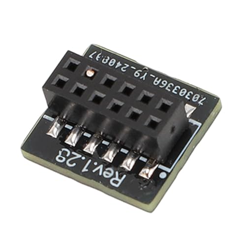 TPM2.0 Module with TPM 2.0 Security and 12 Pin PCB Module for InfineonSLB 9670, Compatible with A520, B550, WRX80, X570S, B650, X670, 10, 11 TPM 2.0 with SPI Interface