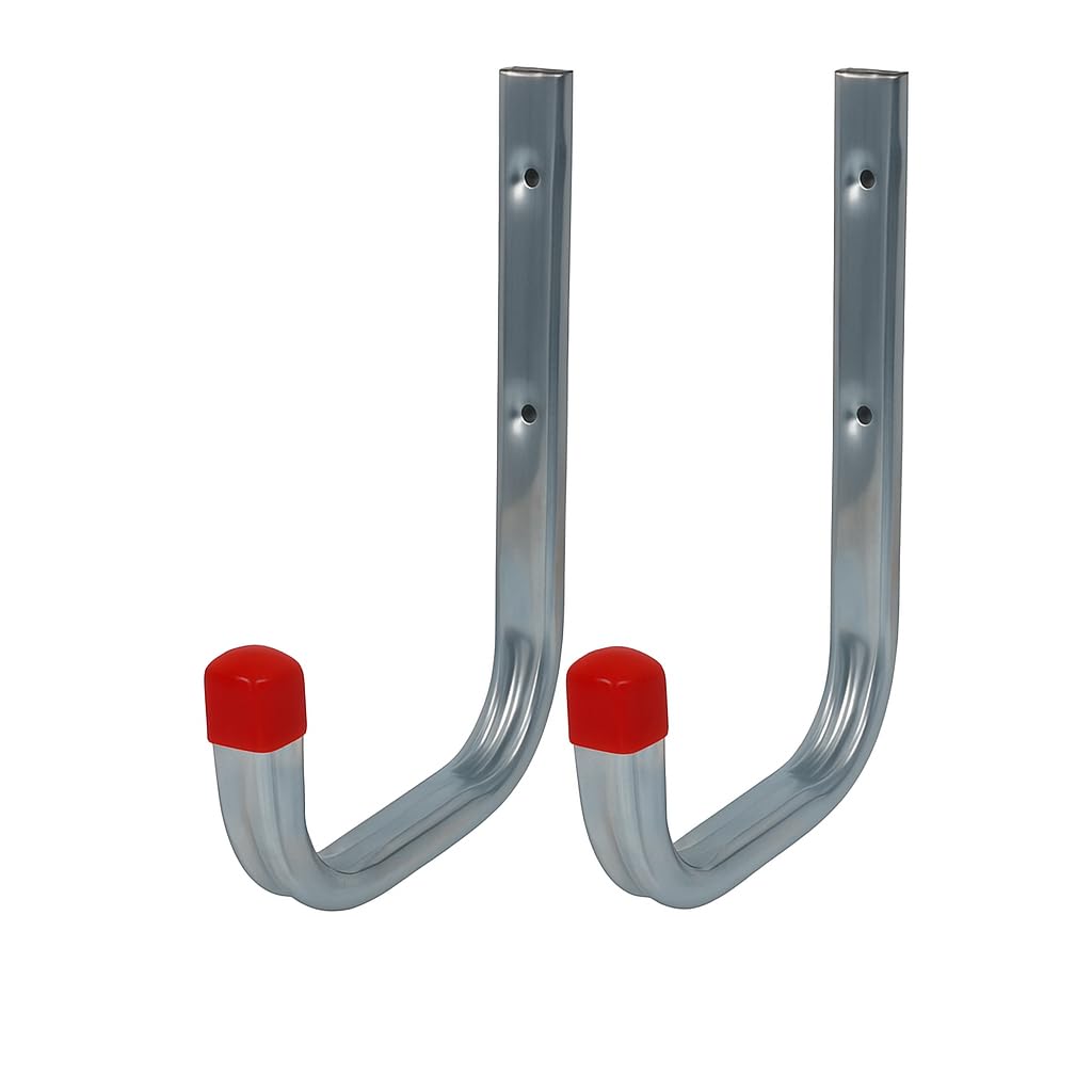 2 x 150mm Large Storage Wall Hooks 85kg Galvanised Steel, Garages, Ladders & Tools