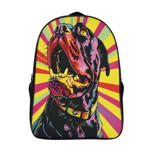 Mochila de Rottweiler escolar e impermeable para adolescentes con portátil universitario