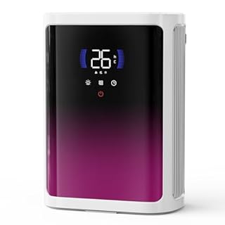 Dehumidifiers for Home, 3000ML Dehumidifiers for Drying Clothes with Ultra Quiet| Sleep Mode| 6/8/12H Timer & Full-Panel 7-Color Light, Dehumidifier for Bedroom, Basement, Garage, RV