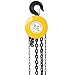 Donext 5 Ton Manual Chain Hoist, 11000LBS Capacity Manual Hand Chain Hoist with Forged Steel Hooks, Heavy Duty Construction Hoists for Warehouse Industrial Lifting Applications(Yellow)