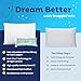 Snuggle-Pedic Ultra-Luxury Bamboo Shredded Memory Foam Pillow Combination With Adjustable Fit and...
