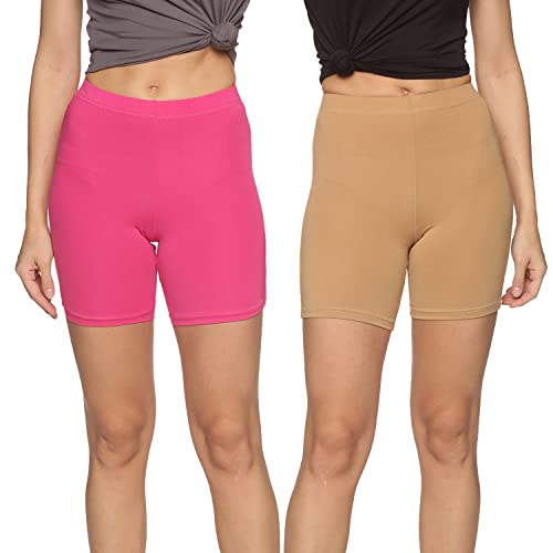 Image of OUTFLITS Ladies Cycling Shorts| Under Dress | Yoga Shorts | Workout Shorts | Running Shorts | Exercise Shorts | Gym Shorts for Womens