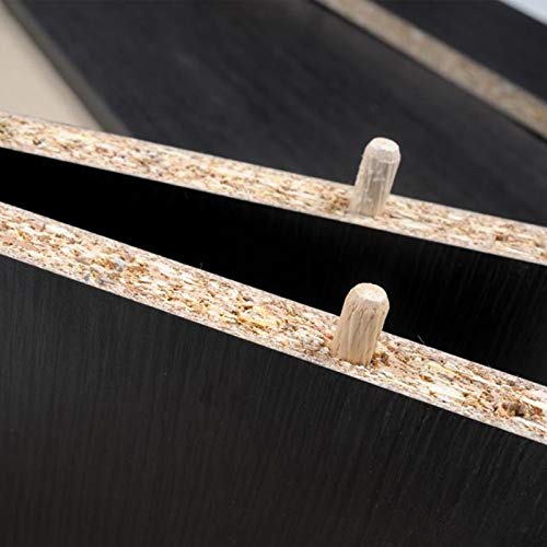 Maexxna 100pcs Wooden Dowel Pins, L Fluted Wood Dowel Rods 1/4\"x1-1/4\" with Beveled Ends Tapered for Furniture, Drawer, Cabinet Repair