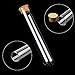 DEPEPE 25pcs 50ml Glass Test Tubes 25 x 140mm with Cork Stoppers for Bath Salt Candy Storage Science Lab Party