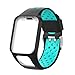 Ixkbiced Correa de Reloj de Pulsera de Repuesto de Silicona de Dos Tonos para Tomtom Runner 2 3 Spark 3 GPS Watch Fitness Tracker