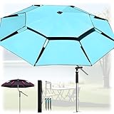 Protection Anti-UV: Tissu haute densité avec tissu anti-uv, conçu comme parasol de plage, parasol d'extérieur, pare-soleil et toile protection uv pour bloquer efficacement le soleil intense