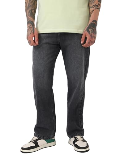 Image of Bewakoof Men's Baggy Fit Jeans