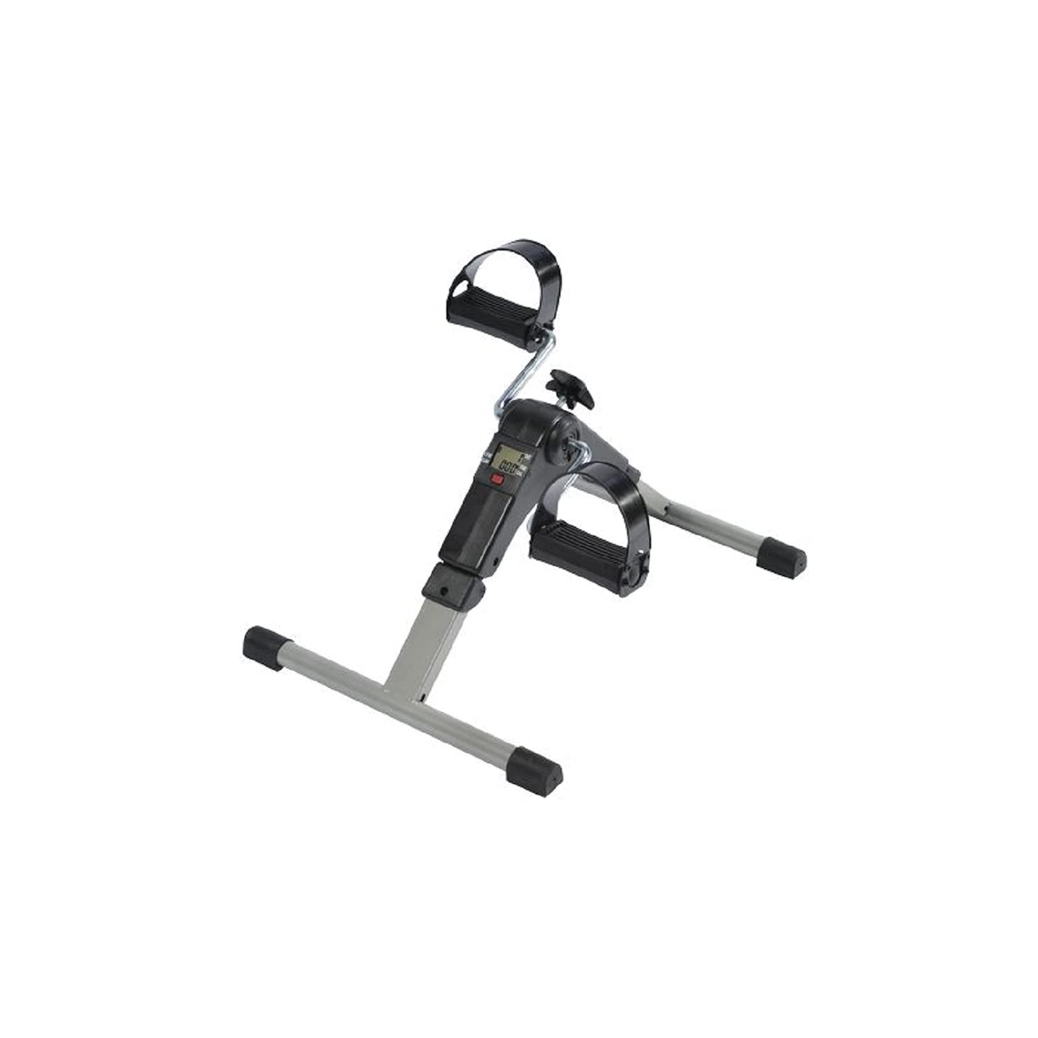 Pedaliera da appartamento, con display LCD, compatta e pieghevole, per allenamento muscolare, resistenza regolabile, esercizi per braccia e gambe, dispositivo adulto
