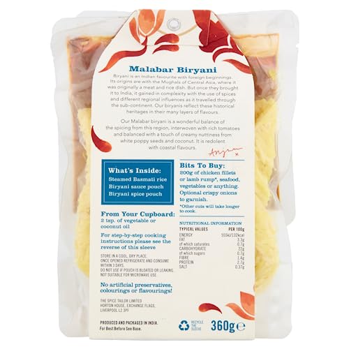 The Spice Tailor, Biryani Kits Malabar Biryani, 360 g Packet (Pack of 1)