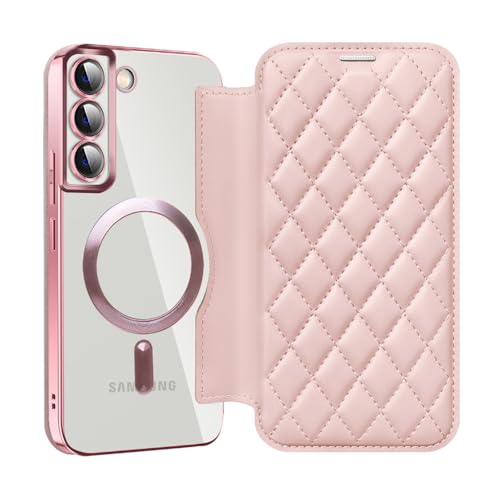 Coque Samsung S23 Ultra antichoc rose avec porte-carte pour tout sécuriser