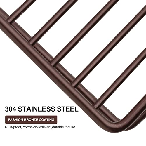 Guukar Soap Dish For Shower Bathroom Bar Soap Holder, Stainless Steel Self-Draining Sponge Holder For Kitchen Sink Bathtub, Easy Cleaning Quick Dry, Bronze #TOP1