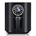 Aigostar Mini Cube Friggitrice ad aria 7 in 1. Timer da 60 minuti. Sensori di sicurezza con spegnimento automatico. Temperatura regolabile e cestello antiaderente. 3,5L, nero