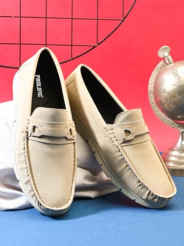 Image of Prolific Men's Premium Suede Casual Loafer | Lighweight Slip-On's | Soft Cushioned Insole | Stylish & Comfortable