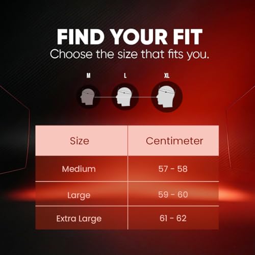 Image of Xtrac Ace Open Face Light Weight Helmet for Men & Women | ISI Certified | Red | L