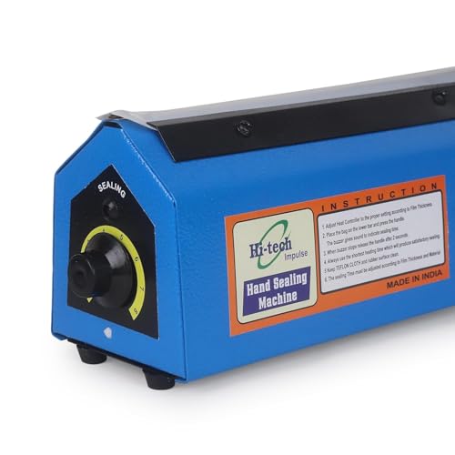 Image of Sealing Machine for Food Packets 10 Inch-250 MM | 1 Year Warranty | Packet Sealer Machine, Pouch Packing Machine, Poly Bag Sealing Machine, Full Customer Support By Hi-Tech Impulse