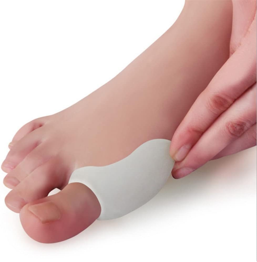DEAVER Hallux Valgus Corrector Single Hole, Silicone Gel Bunion Toe Separator - Hallux Valgus Corrector – Big Separator/Straightener Unisex Foot Care
