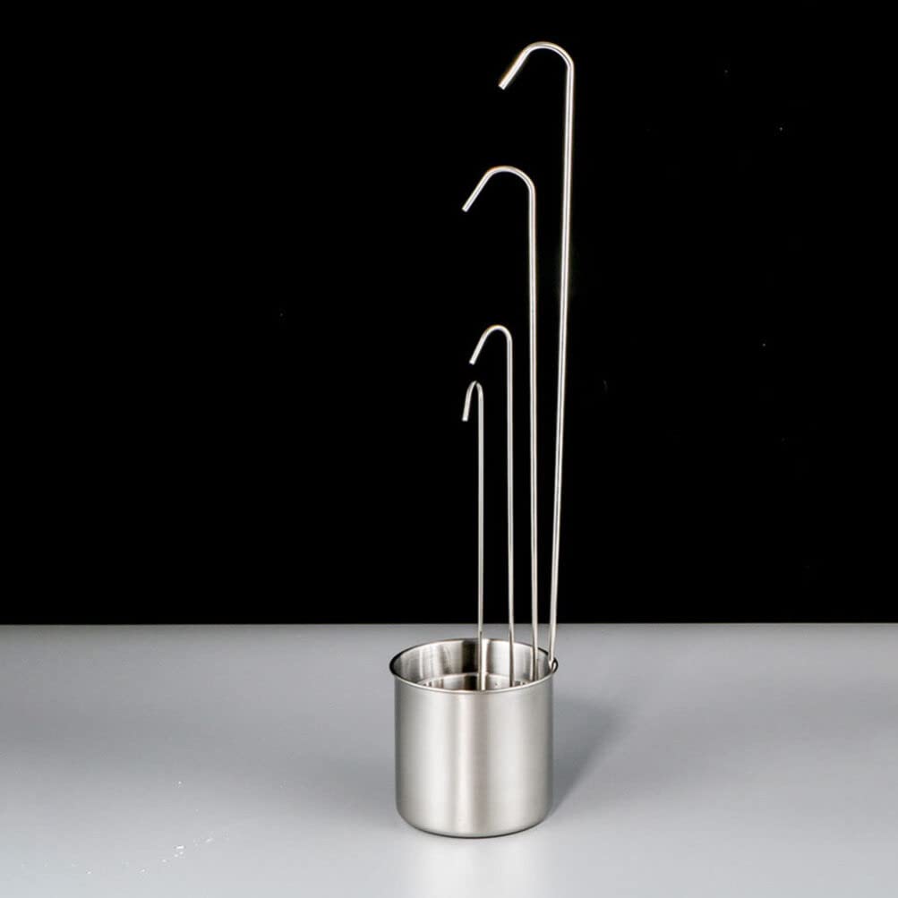 Veemoon Imbuto da Cucina Multifunzionale con Mestolo per Vino in Acciaio Inox 50ml e 100ml e Mestolo per Olio Facile da Usare, 50ml e 100ml, per Gadget da Cucina