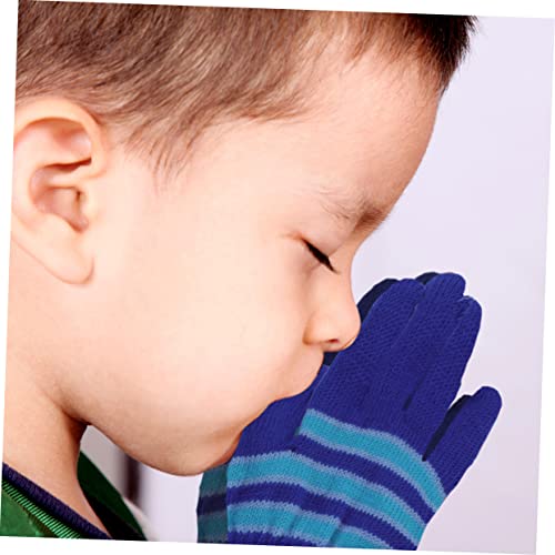 6pairs Boys and Girls Knitted Gloves Mittens Warm Winter Gloves for Years Old Full Finger Hand Mittens Easy Wear and Maintain4