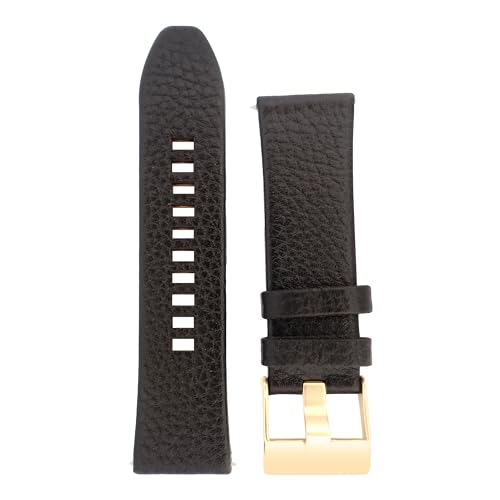 Diesel Armbanduhren für Herren 26mm, Schwarz Leder, original ersatzband für DZ4344
