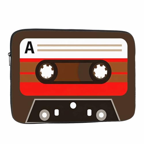 Nicokee Laptop Sleeve Bag 15.4 15.6 Inch,Colorful Retro Audio Cassettes Tape Music Protective Polyester Computer Cases Laptop Cover Briefcase Bag Tablet Travel Cover