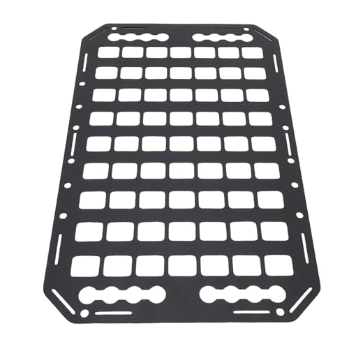 Asixxsix Molle Panel, Aluminum Alloy Lightweight Rustproof Storage Organizer, L Track System with Car SUV RV Truck Accessories