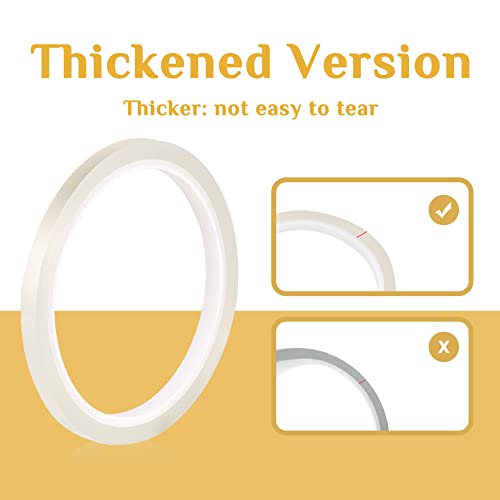 Kollase Floral Tape Clear 4 Rolls 1/4 Inch, Clear Waterproof Florist Tape, Floral Arrangement Supplies, Flower Tape For Creating Grid On Top Of Vase, Binding Fresh Flower Bouquets, Flower Crafts #TOP3