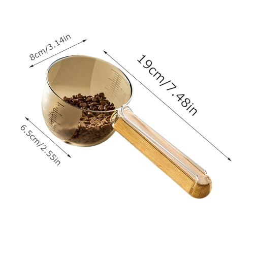 Pet Food Messlöffel-Clip-On-Messbecher für Katzen- und Hundediäten, Multifunktionsversiegelungsgriff, Kibble-Spender-Werkzeug | Lebensmittel Grade Scooper mit Versiegelung Griff für trockene Nassmahlz