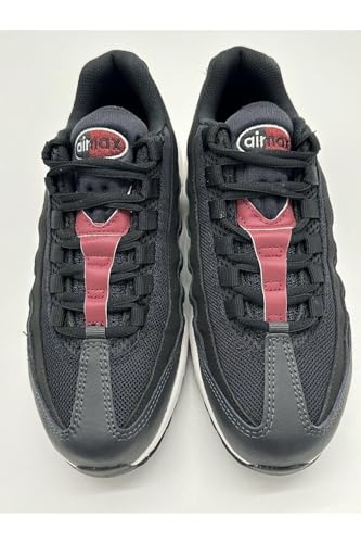 Nike Air Max 95 Recraft GS Girls Shoes Size 3.5, Color: Black/Red-Black3