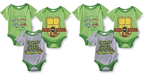 Image of Nickelodeon Teenage Mutant Ninja Turtles 6 Pack Bodysuits