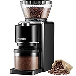 SHARDOR Conical Burr Coffee Grinder, Electric Coffee Bean Grinder with 35 Precise Grind Setting for 2-12 Cup, Anti-Static Design for Home Use, Black